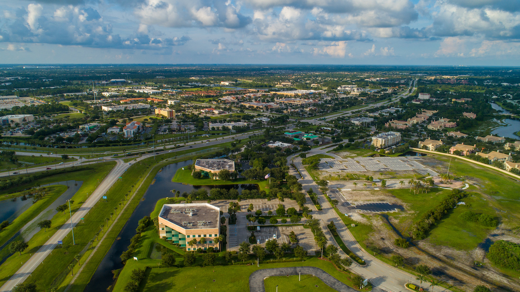 Aerial Image Port St Lucie Florida